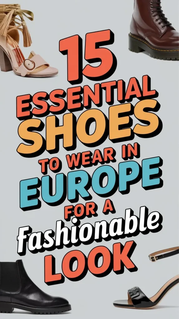 15 Best Shoes to Wear in Europe for Fashion: Comfortable Travel Experience