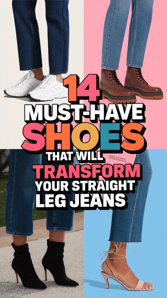 14 Best Shoes to Wear with 90s Straight Leg Jeans: Retro Revival