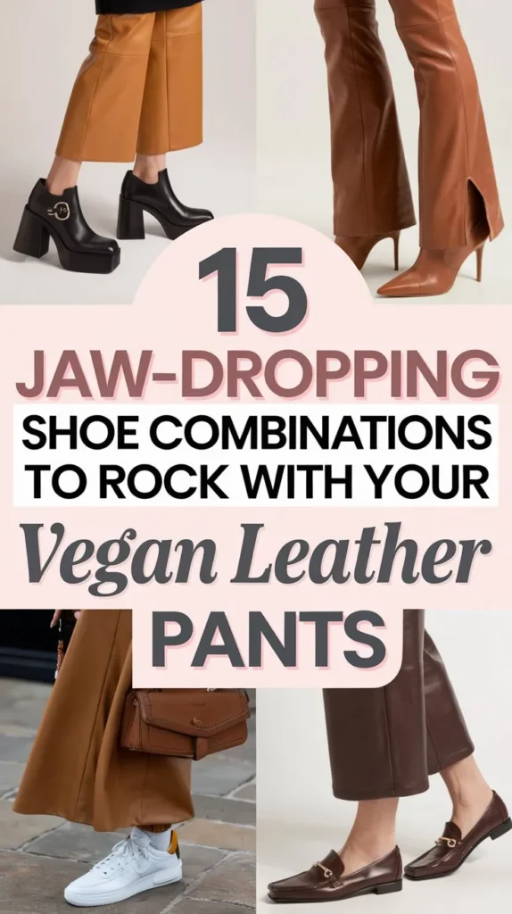 15 Shoes to Wear with Vegan Leather Pants: Fashionable and Ethical Look