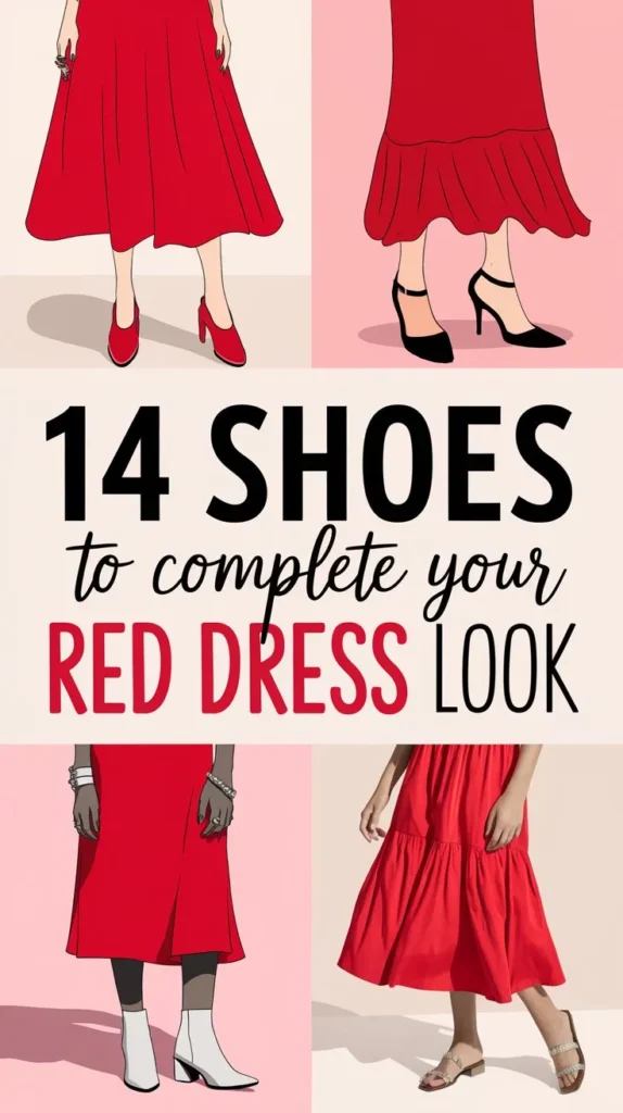 14 Shoes to Wear With a Red Dress: A Comprehensive Guide