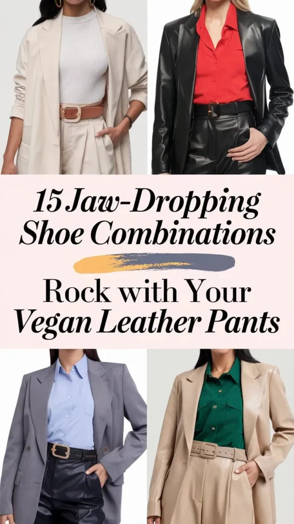 15 Shoes to Wear with Vegan Leather Pants: Fashionable and Ethical Look