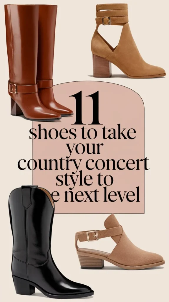 11 Best Shoes to Wear to a Country Concert: Stomp the Competition