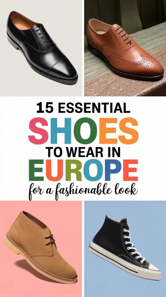 15 Best Shoes to Wear in Europe for Fashion: Comfortable Travel Experience