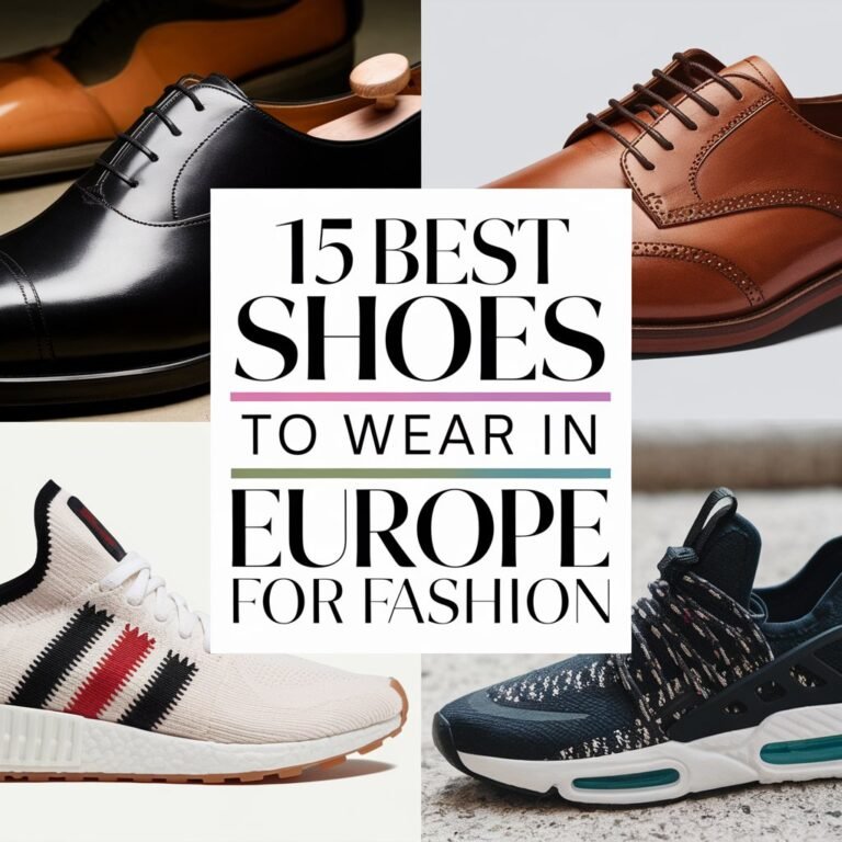 15 Best Shoes to Wear in Europe for Fashion: Comfortable Travel Experience