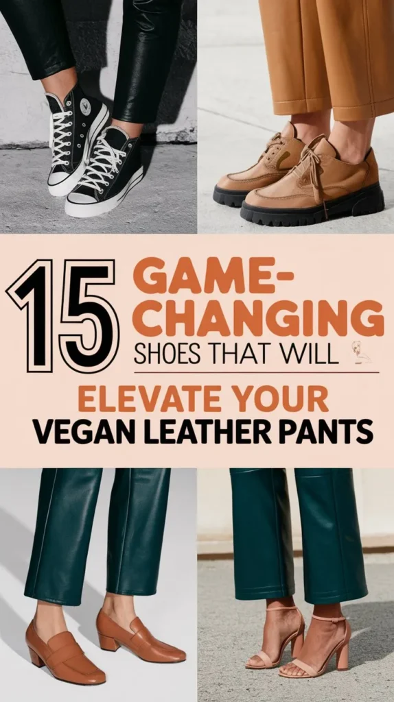 15 Shoes to Wear with Vegan Leather Pants: Fashionable and Ethical Look