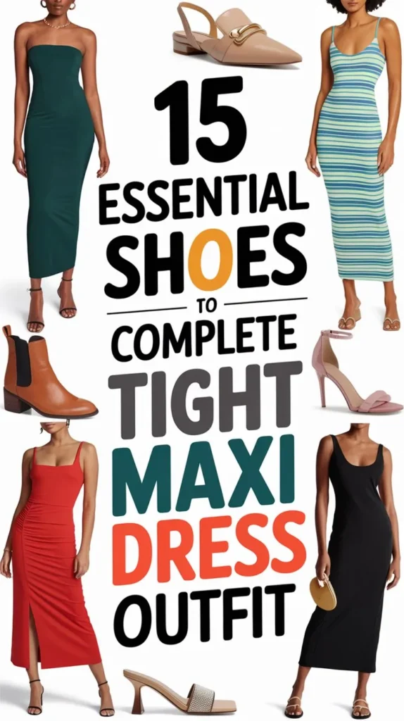 15 Shoes to Wear With a Tight Maxi Dress: A Comprehensive Guide