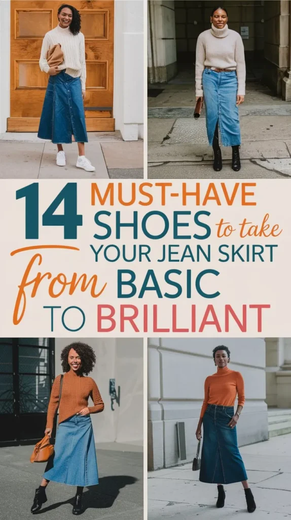 14 Best Shoes to Wear with a Jean Skirt: From Casual to Chic