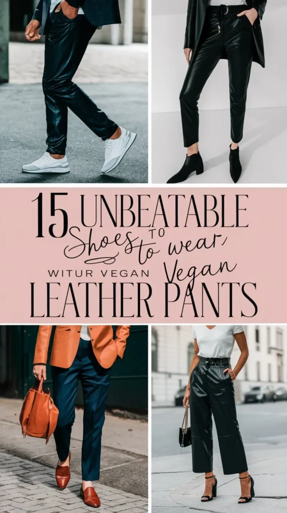 15 Shoes to Wear with Vegan Leather Pants: Fashionable and Ethical Look