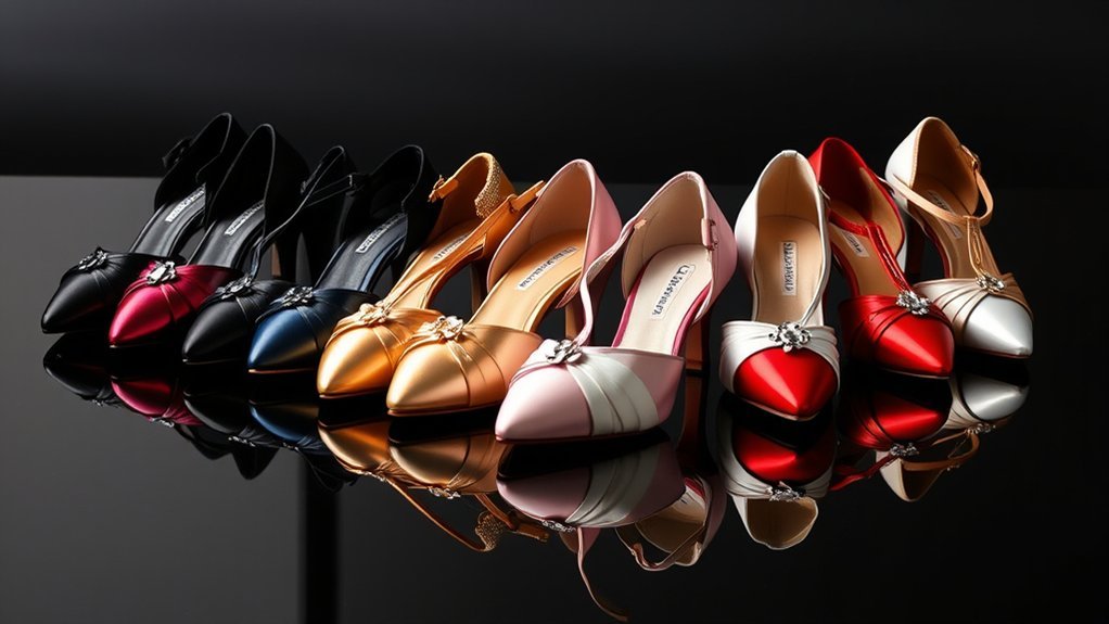 elegant ballroom dance shoe choices